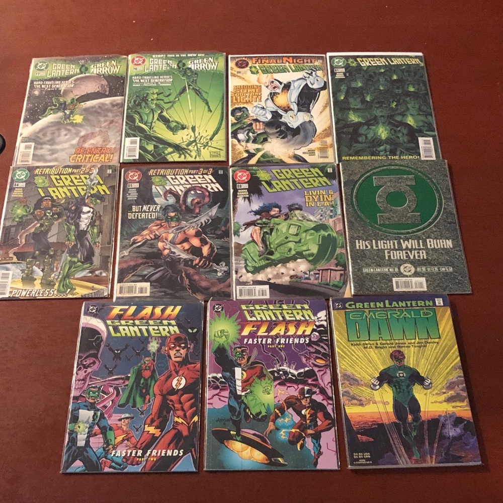Green Lantern and Flash Comic Book Collection